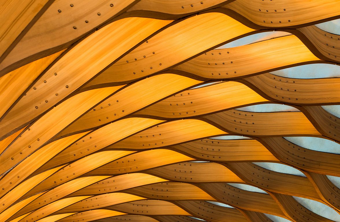 Intertwining architecture representing skill, precision and entrepreneurial spirit 
