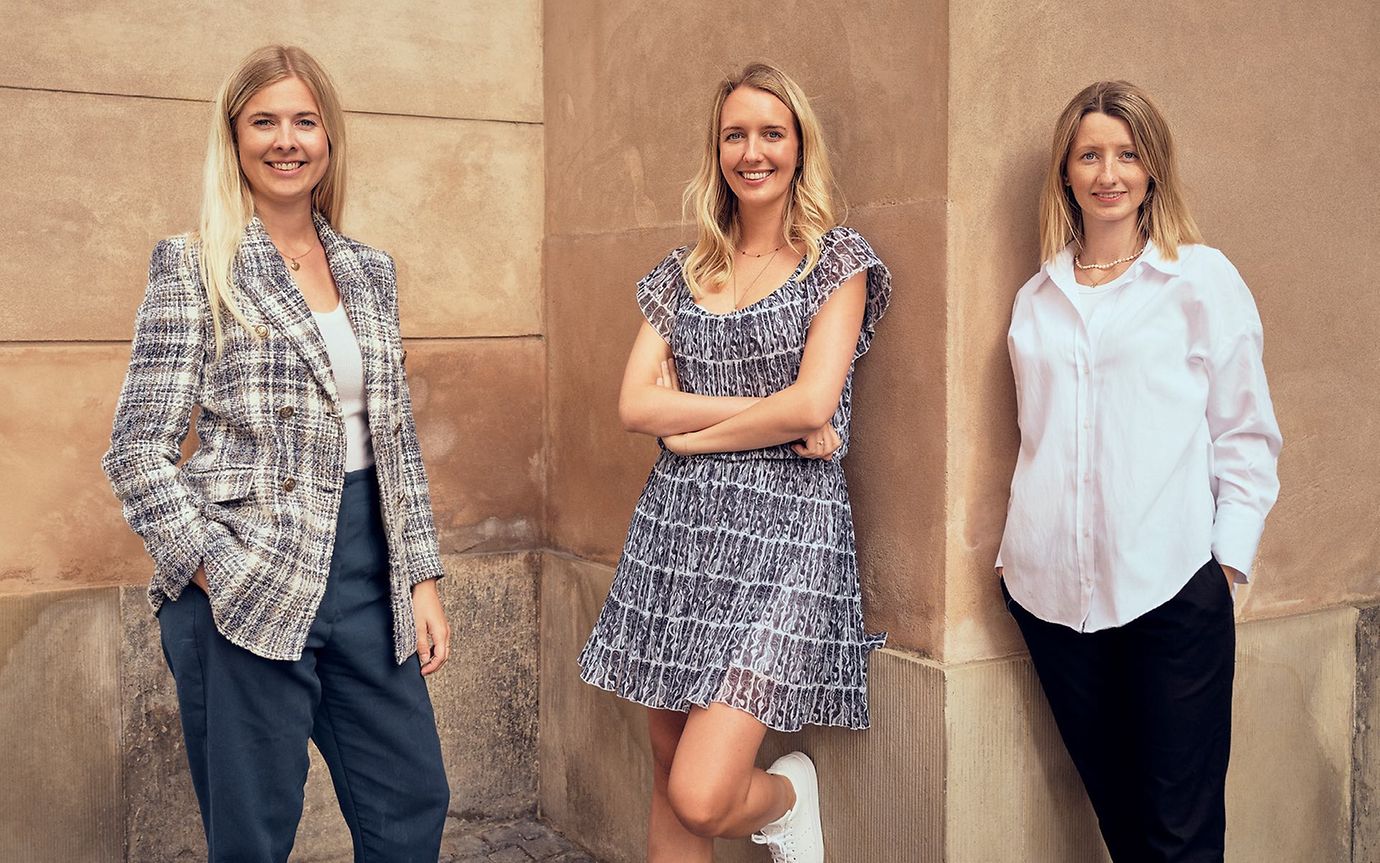 Anna-Sophie Hartvigsen, Emma Due Bitz and Camilla Falkenberg from Female Invest.