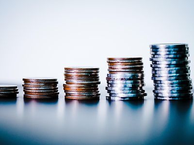 coins stacked in a row