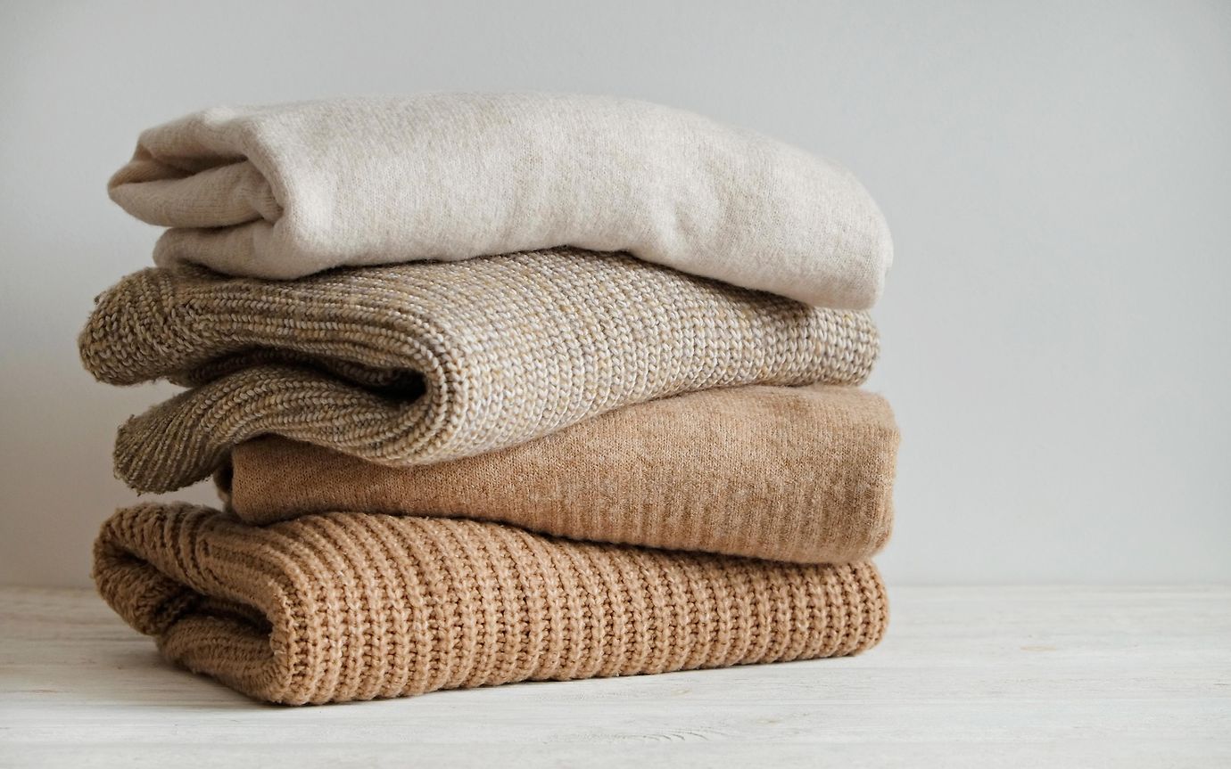 stack of jumpers