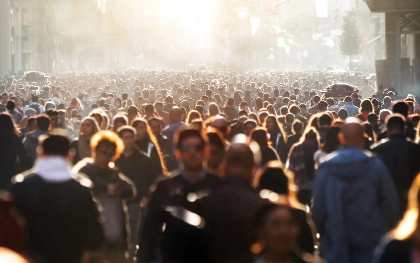 Large crowd of people 