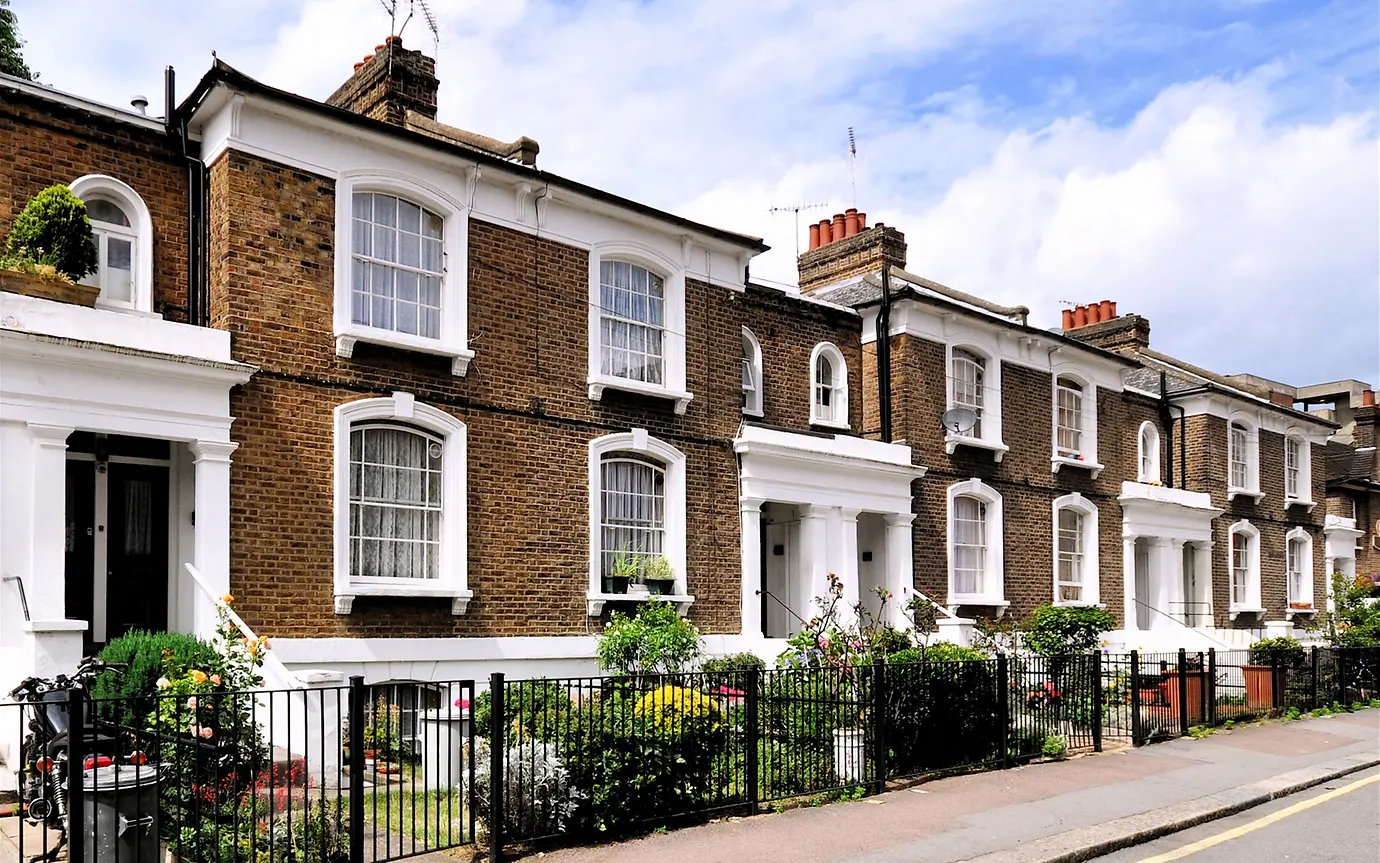 A terrace of nineteenth century, Victorian period