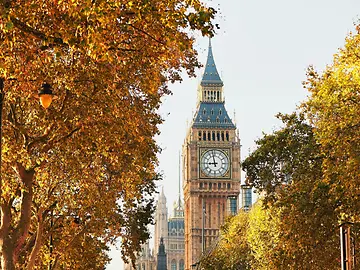View of Big Ben in Autumn