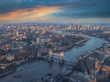 Aerial view of london
