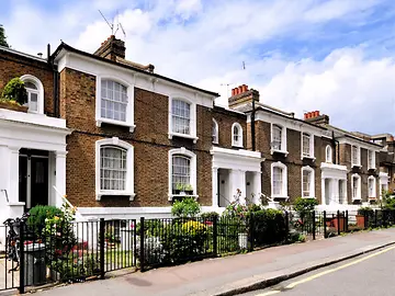 Street of houses in london borough