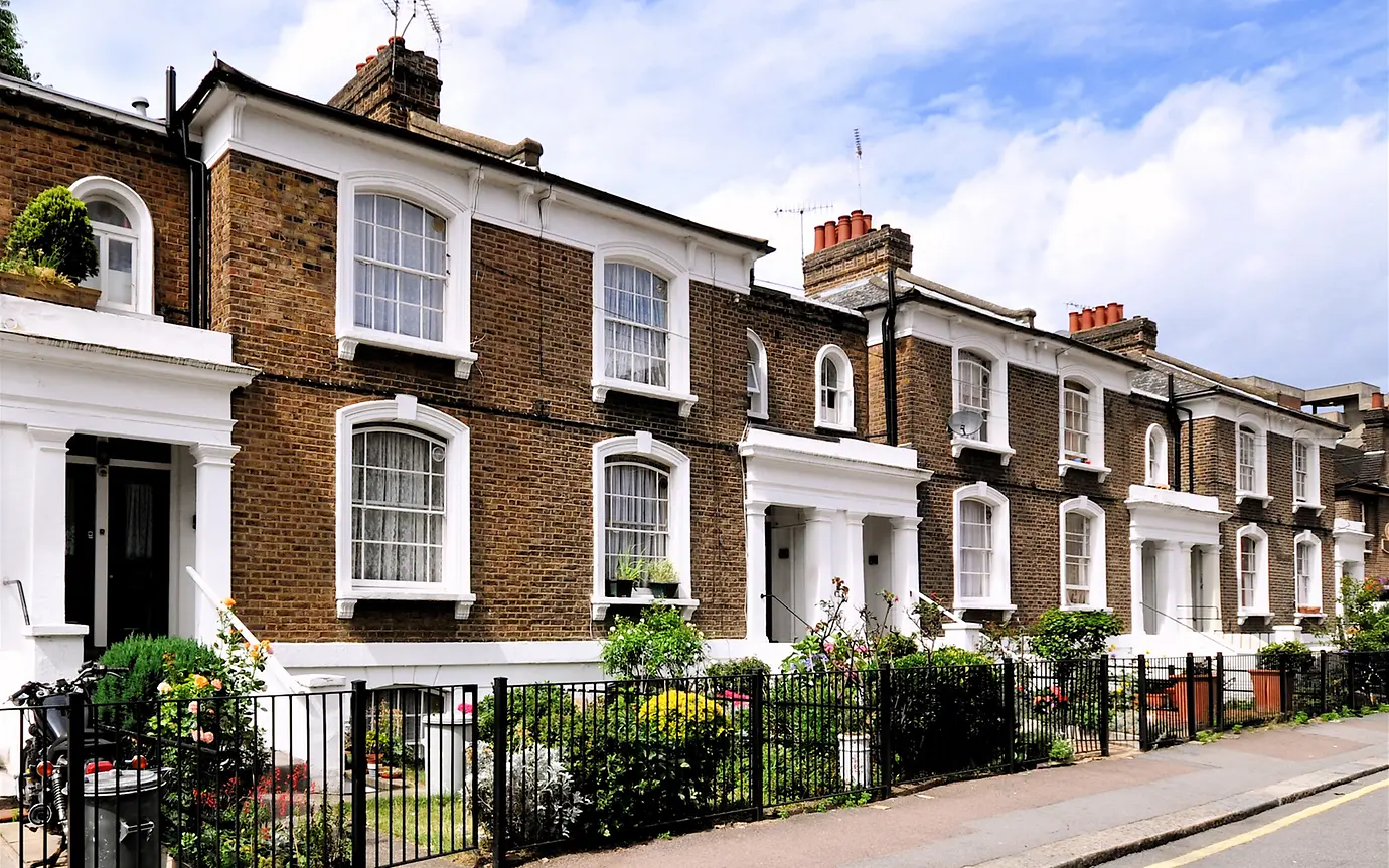 Street of houses in london borough